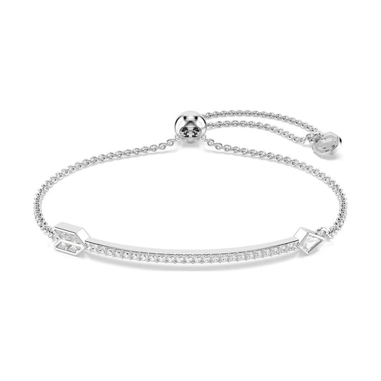 Zilverkleurige Swarovski armband voor dames met elegante kristallen details.