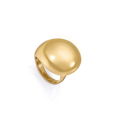 Gouden Viceroy ring voor dames met een elegante, afgeronde vorm.