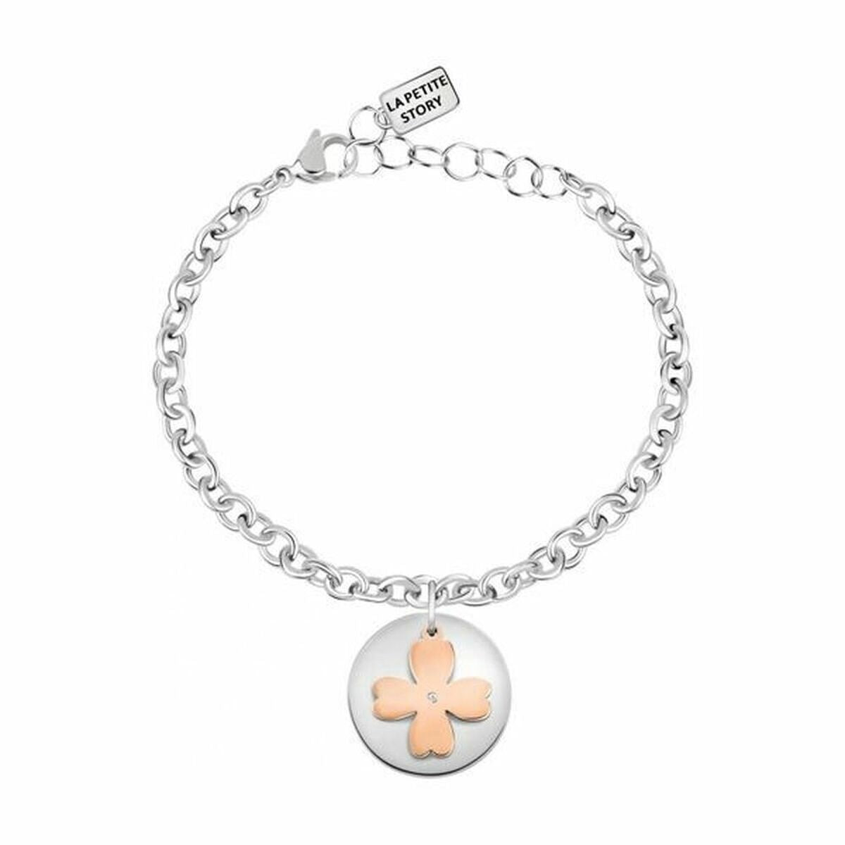 Goudkleurige La Petite Story armband met elegante schakel en charmante hanger.