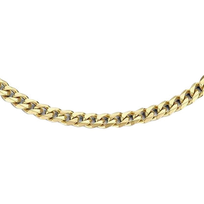 Detail van de gouden CO88 Collection damesketting met een elegante schakelstructuur.