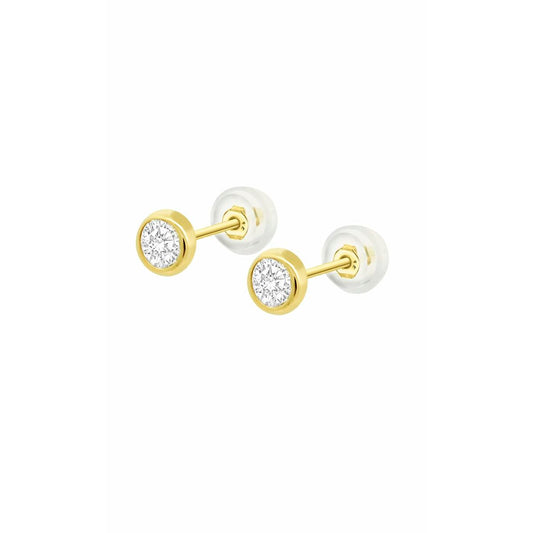 Gouden Lotus oorbellen voor dames met een elegante, tijdloze uitstraling en sprankelende details.