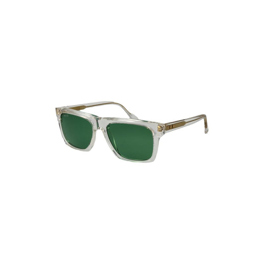 Transparante Web Eyewear zonnebril voor heren met groene glazen en stijlvol design.