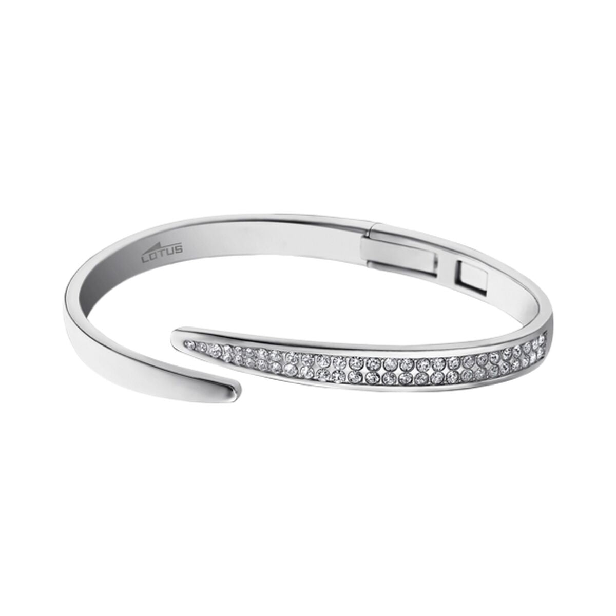 Elegante Lotus armband voor dames met sprankelende stenen en tijdloos ontwerp.