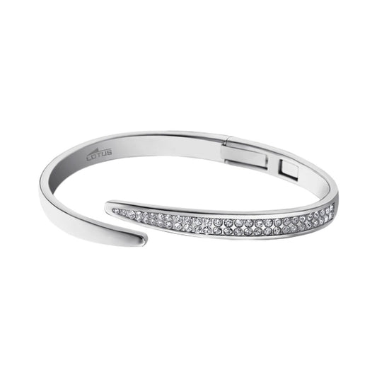 Elegante Lotus armband voor dames met sprankelende stenen en tijdloos ontwerp.